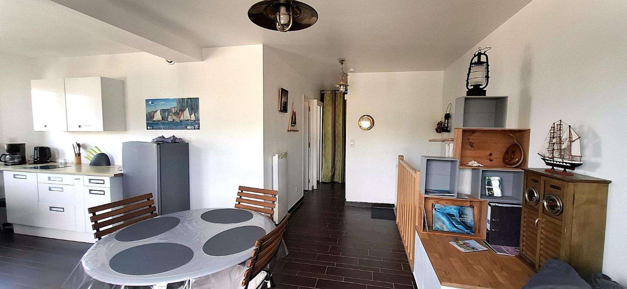 Gîte Mer en Vue. 2 Ch. Classé 3 étoiles Fécamp Esterno foto